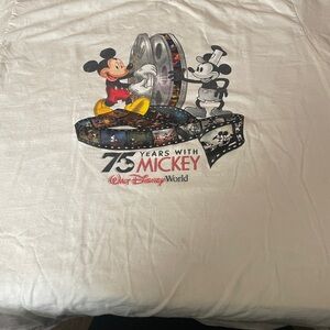 Disney White Cotton T-Shirt